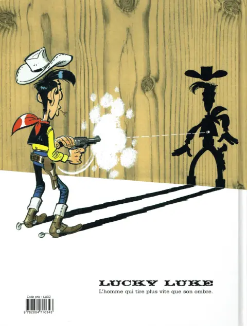 Verso de l'album Lucky Luke Tome 50 Sarah Bernhardt