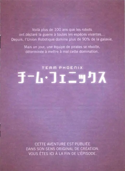 Verso de l'album Team Phoenix 1