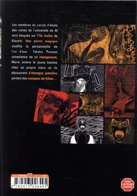 Verso de l'album Freak Island Volume 8