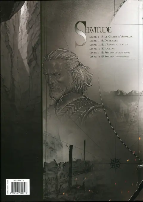 Verso de l'album Servitude Livre VI Shalin  (Seconde partie)