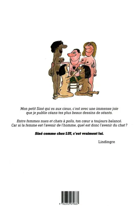 Verso de l'album Siné comme chez lui