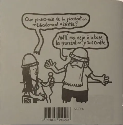 Verso de l'album A bas l'humanité à l'unanimité