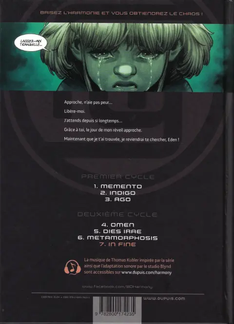 Verso de l'album Harmony Tome 4 Omen