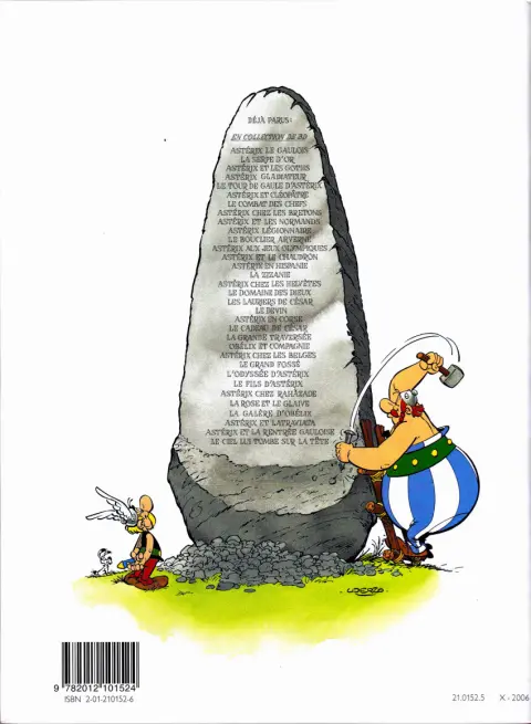 Verso de l'album Astérix Tome 20 Astérix en Corse