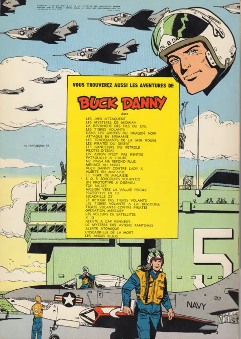 Verso de l'album Buck Danny Tome 30 Les voleurs de satellites