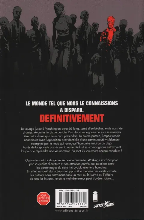 Verso de l'album Walking Dead Tome 12 Un monde parfait