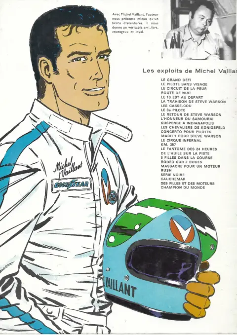 Verso de l'album Michel Vaillant Tome 17 Le fantôme des 24 heures