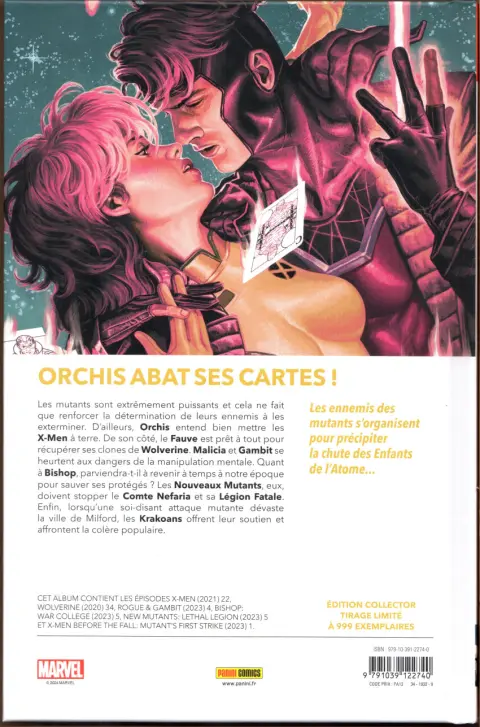 Verso de l'album Destiny of X Volume 26