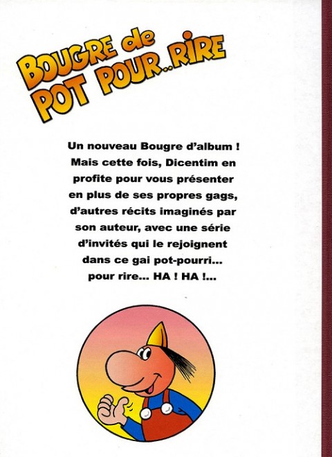 Verso de l'album Dicentim le petit franc Tome 8 Bougre de pot pour.. rire