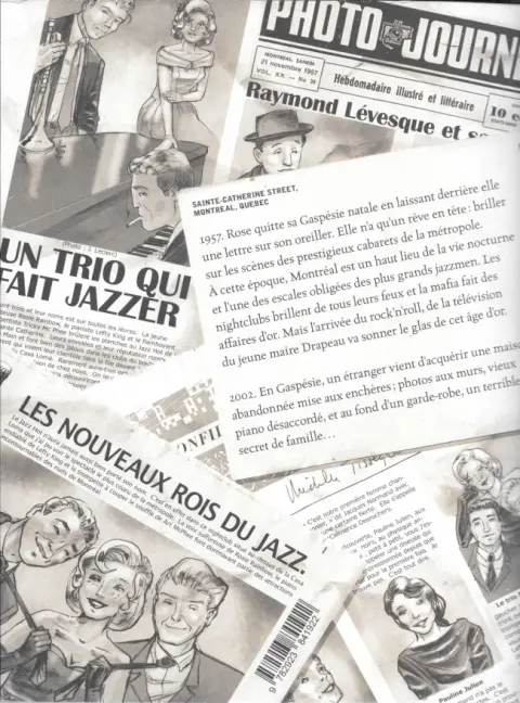 Verso de l'album La Femme aux cartes postales