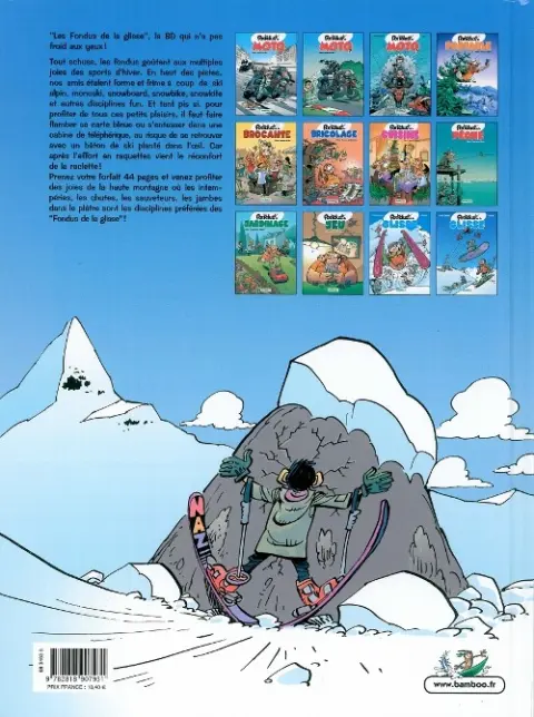 Verso de l'album Les Fondus Tome 9 Les fondus de la glisse 2