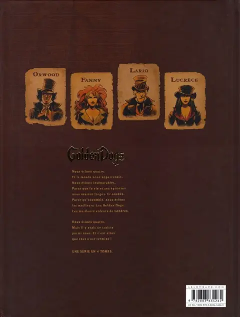Verso de l'album Golden Dogs Tome 1 Fanny