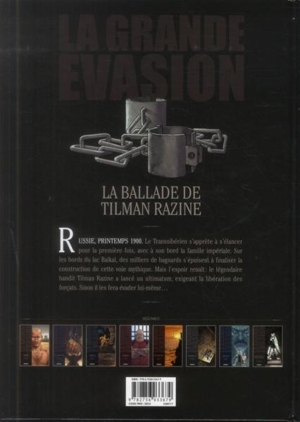 Verso de l'album La grande évasion Tome 8 La ballade de Tilman Razine