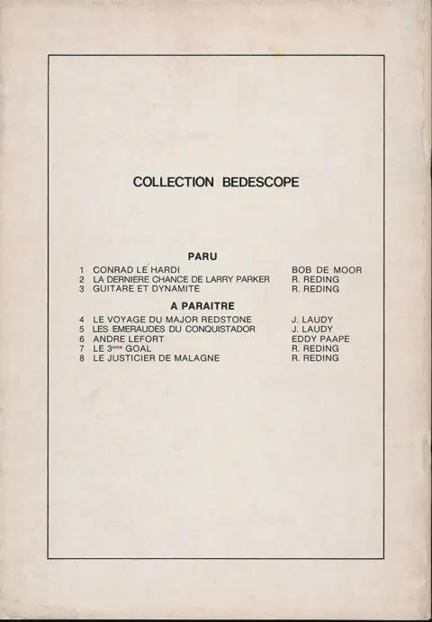 Verso de l'album Jari Tome 6 Guitare et dynamite