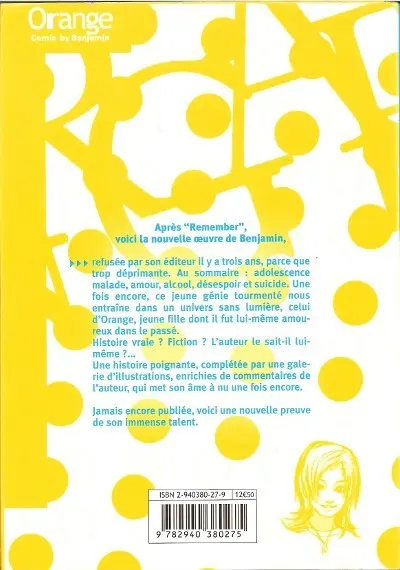 Verso de l'album Orange