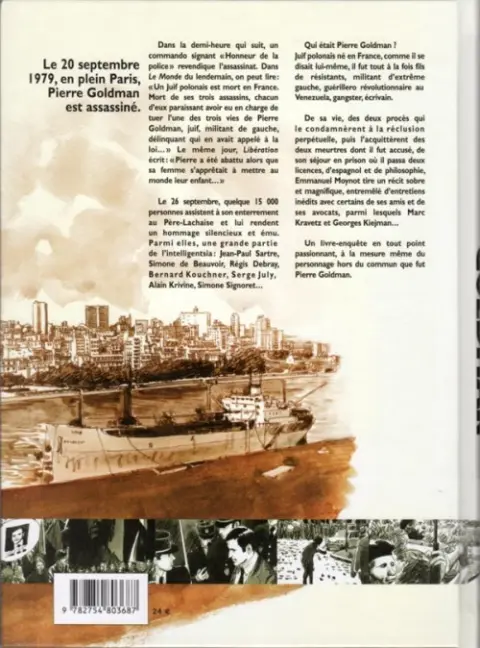 Verso de l'album Pierre Goldman La vie d'un autre