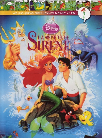 Couverture de l'album Les plus grands chefs-d'œuvre Disney en BD Tome 17 Petite sirène (La)