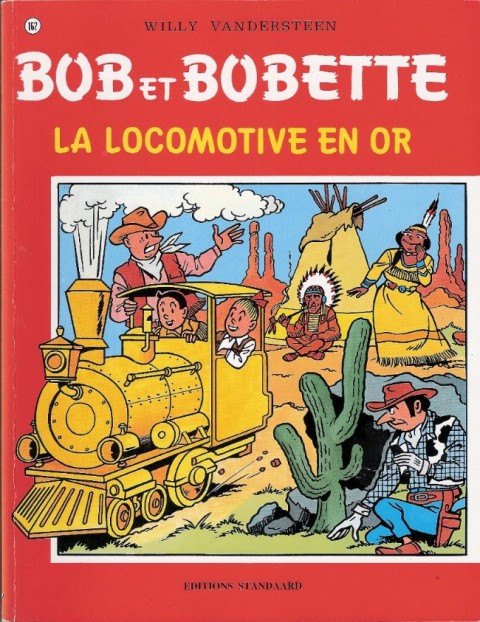 Couverture de l'album Bob et Bobette Tome 162 La locomotive en or