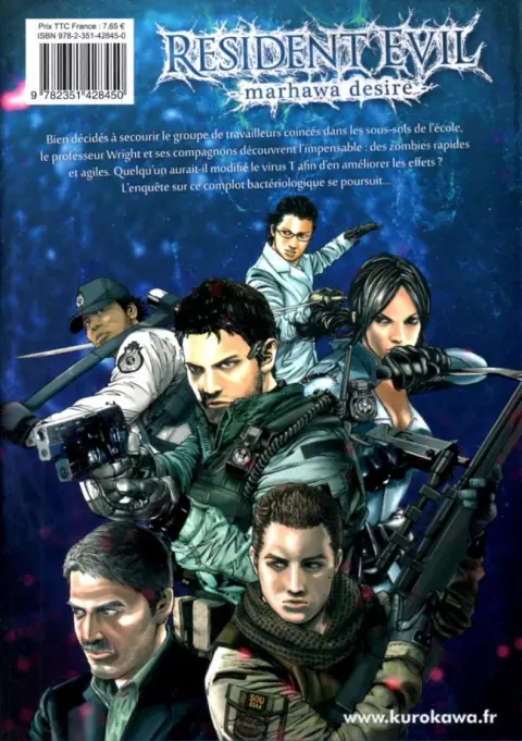 Verso de l'album Resident Evil - Marhawa desire 2