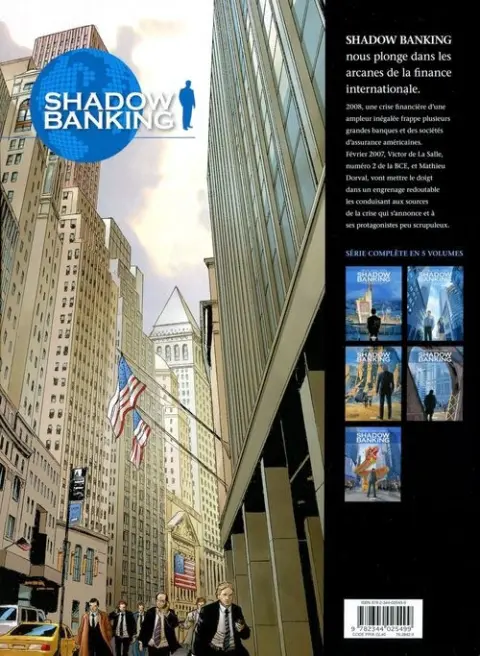 Verso de l'album Shadow Banking Tome 5 Fallen angels