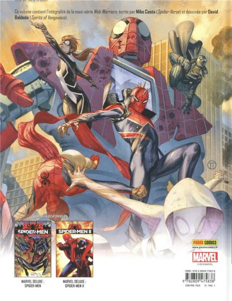Verso de l'album Spider-man : Web-warriors