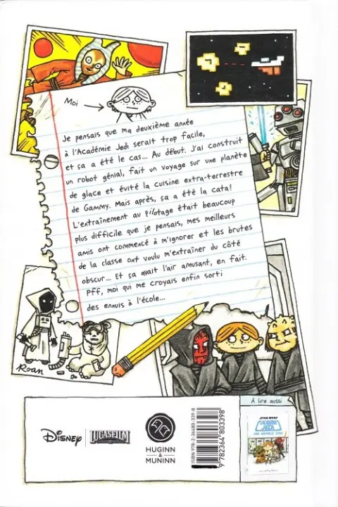 Verso de l'album Star Wars - L'Académie Jedi Tome 2 Le retour du padawan