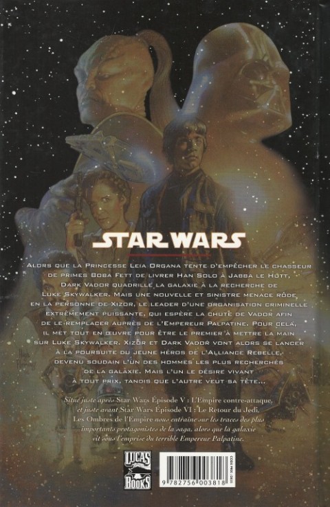 Verso de l'album Star Wars - Les ombres de l'Empire Les Ombres de l'Empire