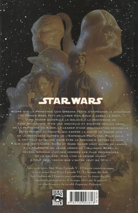 Verso de l'album Star Wars - Les ombres de l'Empire Les Ombres de l'Empire