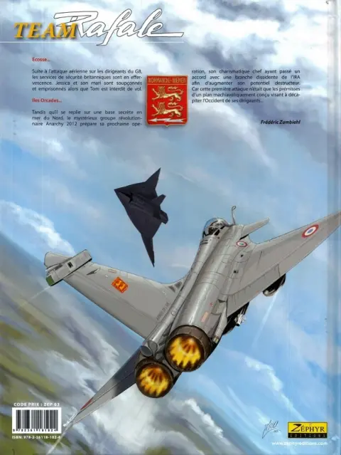 Verso de l'album Team Rafale N° 6 Anarchy 2012