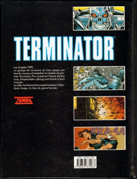 Verso de l'album Terminator Tome 2
