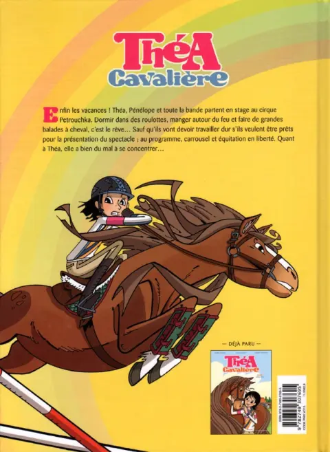 Verso de l'album Théa cavalière Tome 2 Vive la liberté !