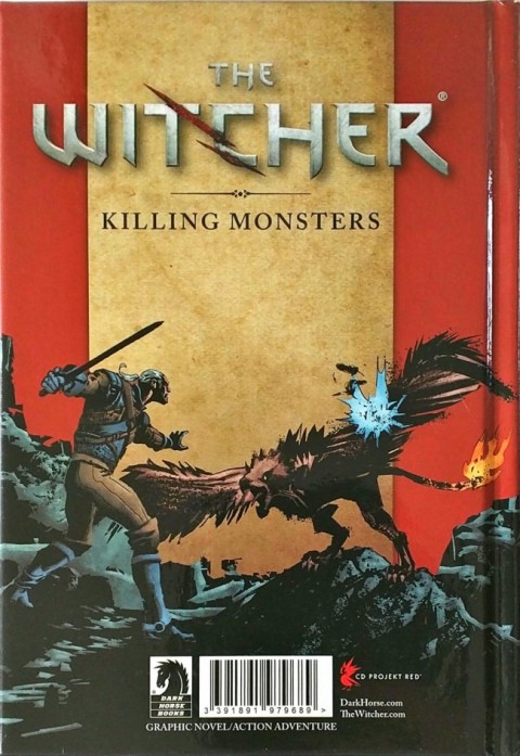 Verso de l'album The Witcher : Killing Monsters