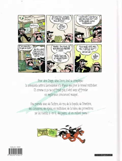 Verso de l'album Z comme Don Diego Tome 2 La Loi du marché