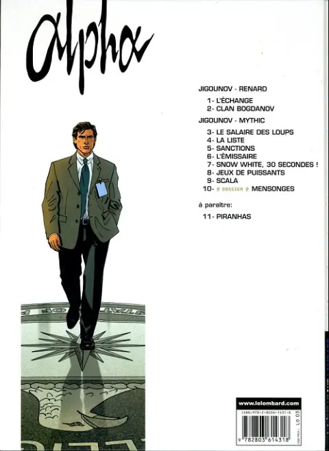 Verso de l'album Alpha Tome 2 Clan Bogdanov
