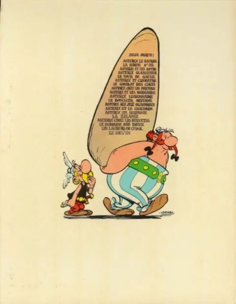 Verso de l'album Astérix Tome 5 Le tour de Gaule d'Astérix