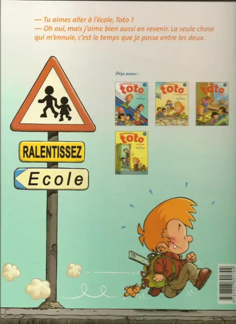 Verso de l'album Les Blagues de Toto Tome 1 L'école des vannes