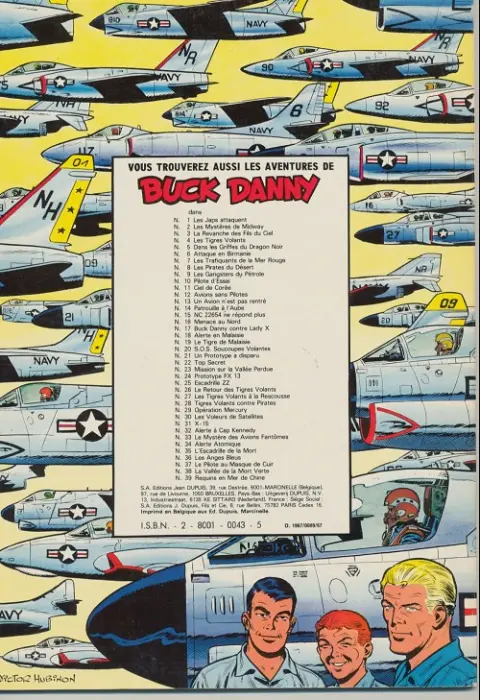 Verso de l'album Buck Danny Tome 6 Attaque en Birmanie