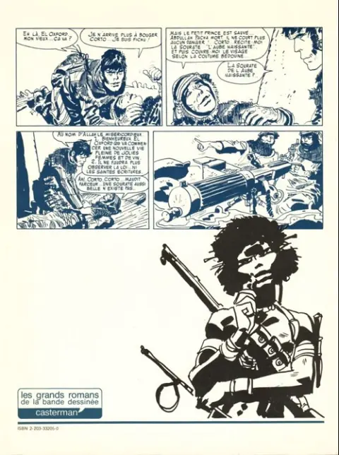 Verso de l'album Corto Maltese Tome 2 Les Éthiopiques