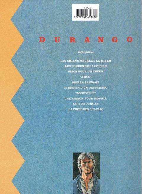 Verso de l'album Durango Tome 3 Piège pour un tueur