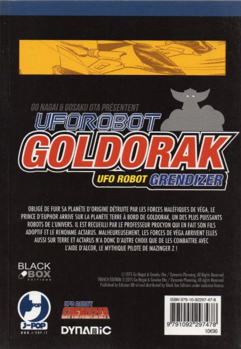 Verso de l'album Goldorak UFO robot 2