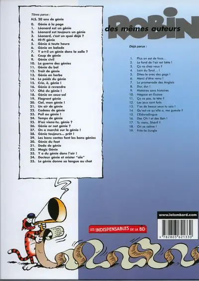 Verso de l'album Léonard Tome 6 Génie en balade