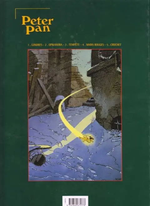 Verso de l'album Peter Pan Tome 1 Londres