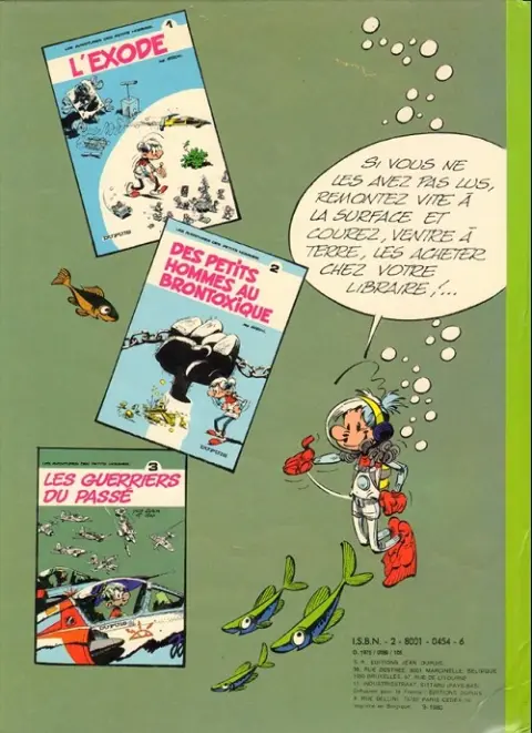 Verso de l'album Les Petits hommes Tome 4 Le lac de l'Auto
