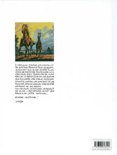 Verso de l'album Poulain mon ami