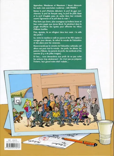 Verso de l'album Les Profs Tome 7 Mise en examen