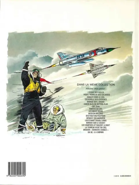 Verso de l'album Tanguy et Laverdure Tome 9 Les anges noirs