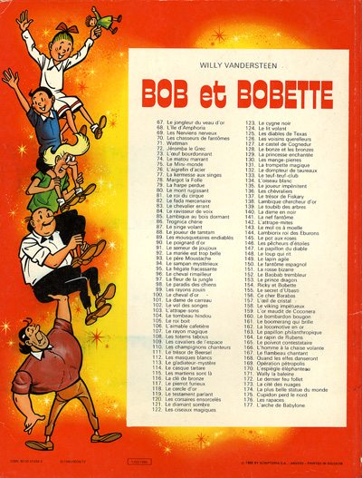 Verso de l'album Bob et Bobette Tome 177 L'Arche de Babylone