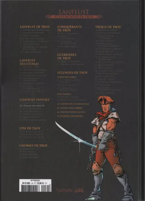 Verso de l'album Lanfeust et les mondes de Troy Tome 18 Lanfeust Odyssey - L'énigme Or-Azur (II)