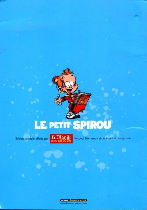 Verso de l'album Le Petit Spirou Mes pires gags La compil' qui déchire