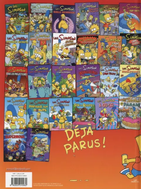 Verso de l'album Les Simpson Tome 27 Renversant